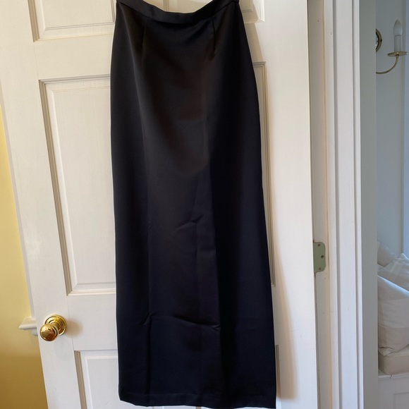 Long, black, satin skirt from VIE by Victoria Royal in size 6 - Picture 1 of 7